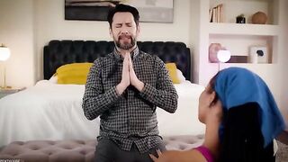 Stepdad caught Kira Noir in a steamy yoga class