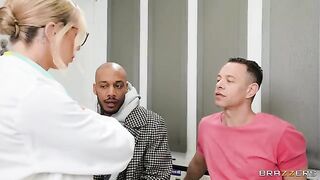 Two patients fucked by a hot doctor in a steamy scene