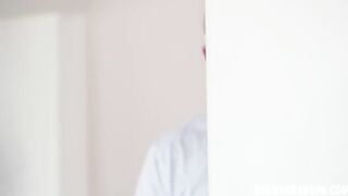 Celestina’s panties scene with a slender redhead girl