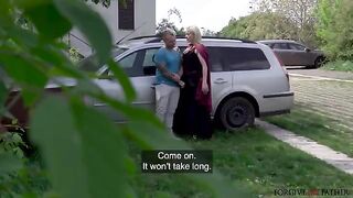 Hot unexpected blondie chick got banged in the car, see!