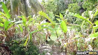 Nature sex with tight pussy and intense fucking