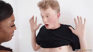A prank ended up in a sandwich of pussy between two blacks