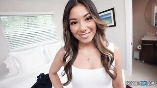 The girl is determined to please her boss in every way