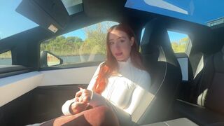 I’m gonna give you a deepthroat blowjob in my cybertruck