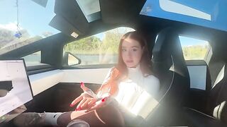 I’m gonna give you a deepthroat blowjob in my cybertruck