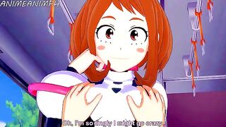 Deku fucked Ochaco Uraraka in a steamy MHA scene