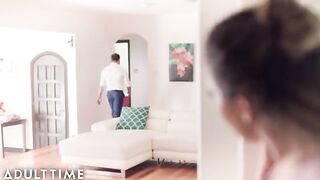 A wife caught her husband jerking off with Liv Revamped in the scene