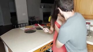 The girl must suck her husband's cock before dinner