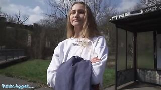 Public Agent Ivi Rein learns English and fucks for cash