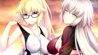 Saint meets sinner in a steamy Fate Grand Order hentai scene