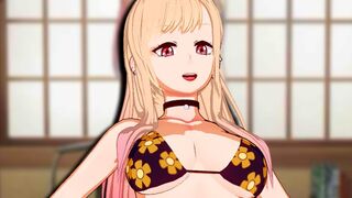Hentai sex with animatronic girl Marin Kitagawa from My Dress Up Darling