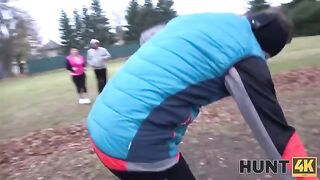 An adventurous chubby wife getting fucked in front of her husband