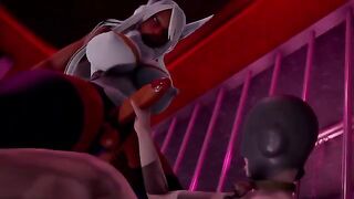 A hot Futa Mirko is fucking hard with a guy in a steamy scene