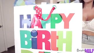 Busty stepmom Victoria June gets her tight cunt railed on her birthday