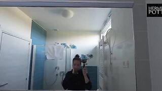 A cute teen gets fucked on a new couch in a new country