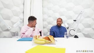 Who the fuck didn't she give it to! - Deepthroat blowjob with a hot blondie
