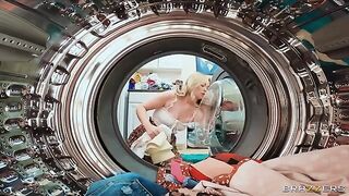 A mother and daughter are having fun with a young man