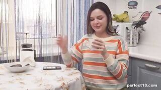 Small tits do not prevent the girl from fucking hard