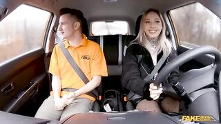 She's thinking about the exam, not about fucking in the car