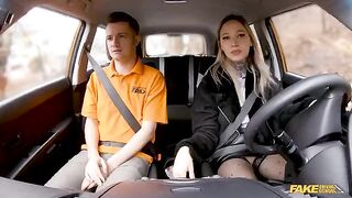 She's thinking about the exam, not about fucking in the car