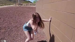 The girl was caught and sweetly fucked with a gentle tongue