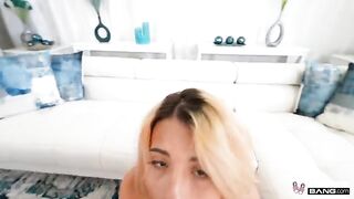 A nice man penetrates a juicy and sweet girl’s pussy with his cock
