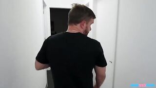 A cute girl made her guy a stunning blowjob right on the couch