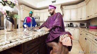 A magical negro hole for the intense doggystyle action