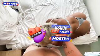 My husband is at a business trip, I fuck his friend in POV style
