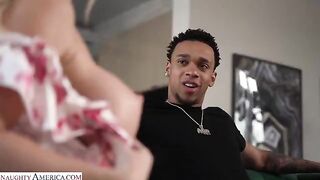 The guy's tongue is a magic wand for the girl's pussy