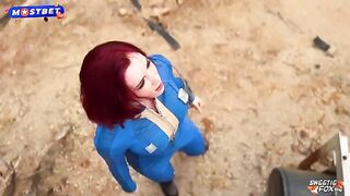 Redhead slut in cosplay gets fucked hard on the floor with intense passion