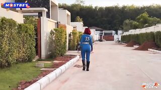 Redhead slut in cosplay gets fucked hard on the floor with intense passion