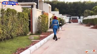 Redhead slut in cosplay gets fucked hard on the floor with intense passion