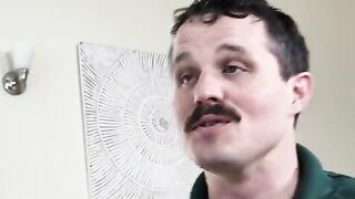 A man tests the flexibility of his new girlfriend in a steamy encounter