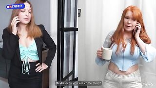 Hot threesome sex with my stepmom and teacher, featuring Marsh Swallow’s daring role-play style