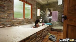 The beginning is the most beautiful, especially in the bathroom, honey!