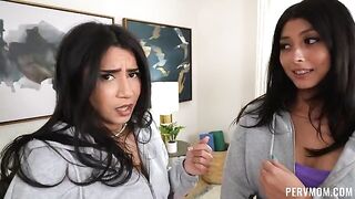 Well-deserved popularity for a girl who knows how to fuck with two guys