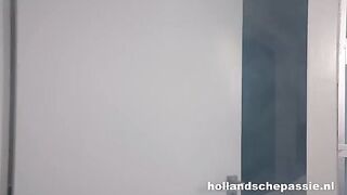Two Dutch girls are having fun according to old traditions, lesbian style