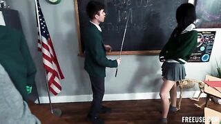 An actress playing a whore, doing her "duty" in front of the camera