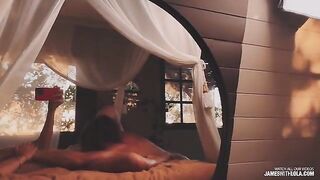 The reflection in the mirror says he's good, and that’s exactly what she wants