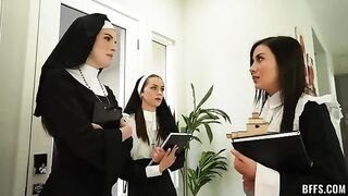 The nun was an object of lust for four men