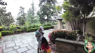 A girl checked out some historic sites and got intimate