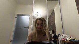 A young girl invited a friend over, her parents are not at home