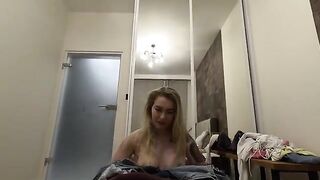 A young girl invited a friend over, her parents are not at home