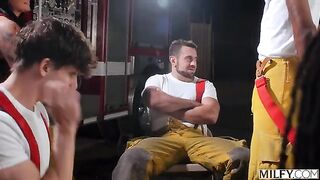 These guys can put out any fire, because they have huge cocks