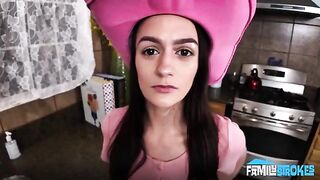 A man gave his dick to the cowgirl to ride in her clothes