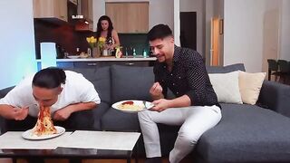 If you have a guest in the house, it's necessary to offer them sex