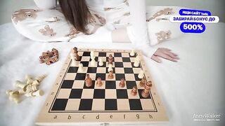 She made a mistake at chess, so she had to pay the price