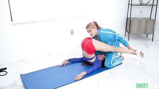 Instead of jogging, a cute brunette got fucked in the gym