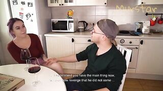Appetizing view, I fucked her in the kitchen for surprise